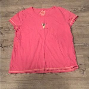 Life Is Good Tops - Pink Life Is Good T-Shirt Size L Life Is Good Tops - Pink Life Is Good T-Shirt Size L